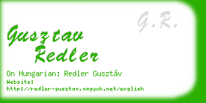 gusztav redler business card